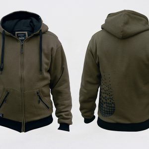 Sticky Baits Dark Green Zip Hoodie