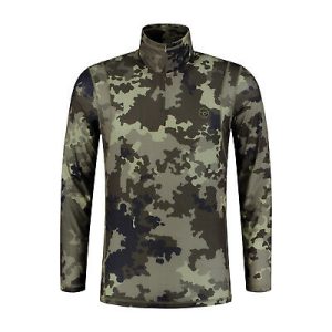 Korda Kool Q/Dry LS Zip Neck Light Kamo