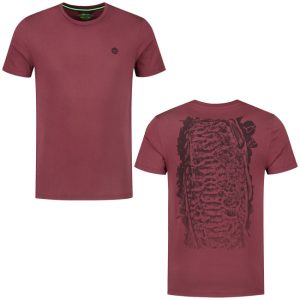 Korda LE Scaley Tee Burgundy/Black