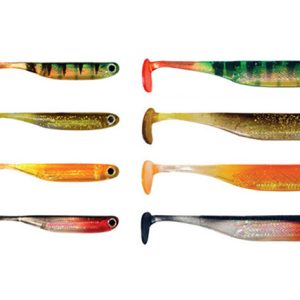 E-Sox DropShot Holographic Lures Big Eye Fry Paddle Tail
