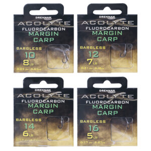 Drennan Acolyte Margin Carp Hooks to Fluorocarbon